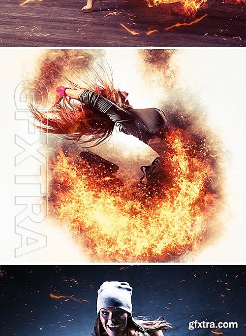 GraphicRiver - Fire Photoshop Action 16212593