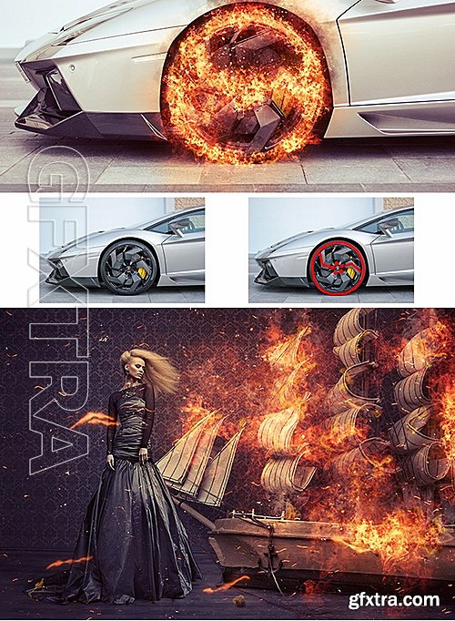 GraphicRiver - Fire Photoshop Action 16212593