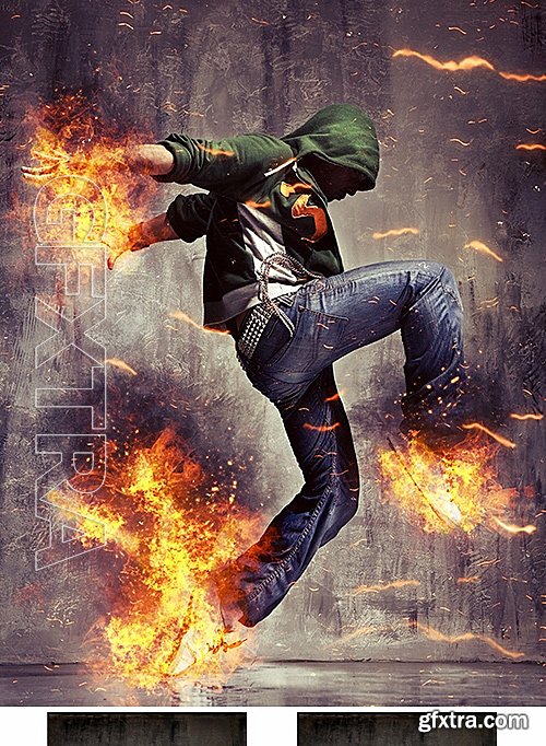 GraphicRiver - Fire Photoshop Action 16212593