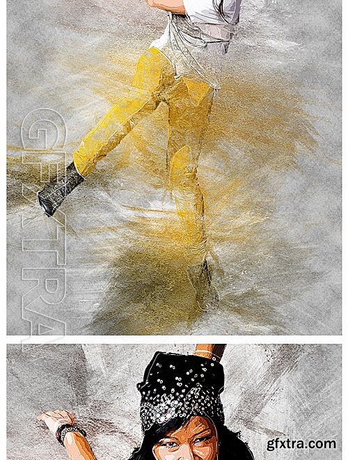 GraphicRiver - Sharp Painter Photoshop Action 16211762