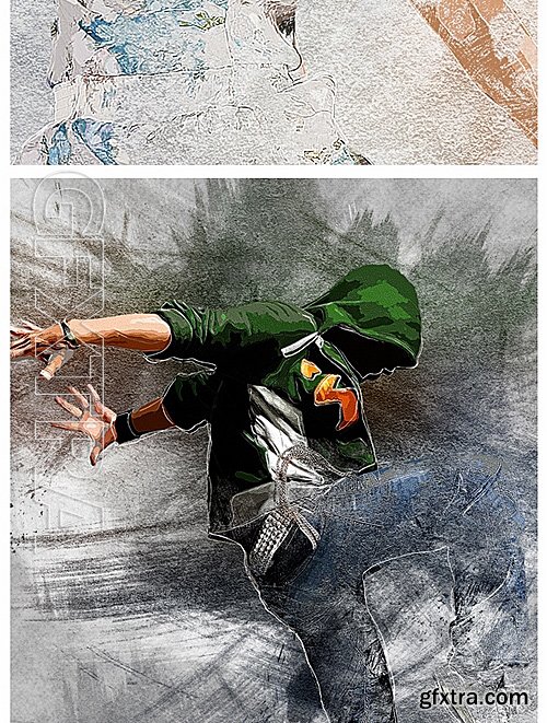 GraphicRiver - Sharp Painter Photoshop Action 16211762