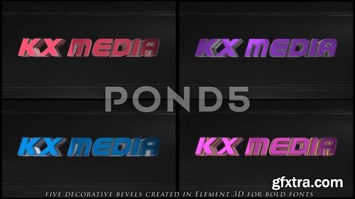 Classic Chrome 3D Logo - After Effects Template