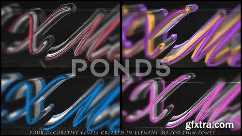 Classic Chrome 3D Logo - After Effects Template