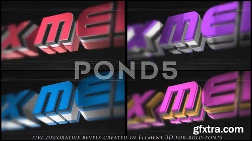 Classic Chrome 3D Logo - After Effects Template