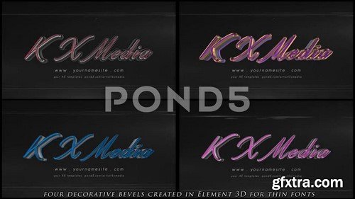 Classic Chrome 3D Logo - After Effects Template