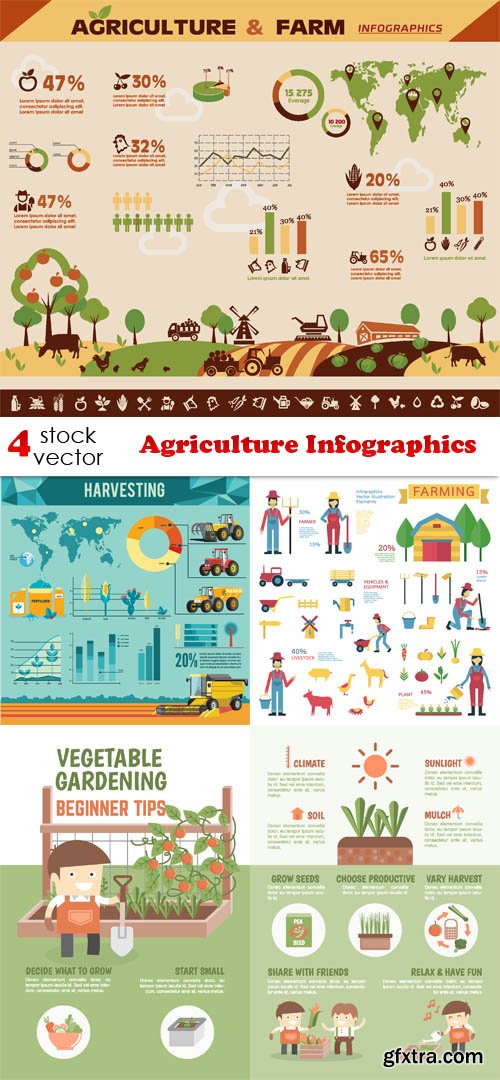 Vectors - Agriculture Infographics