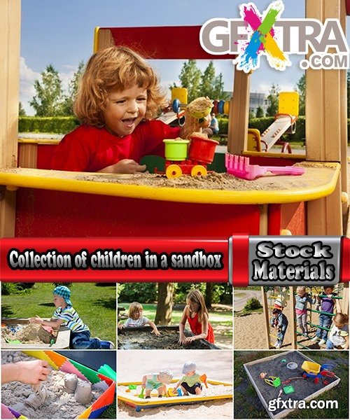 Collection of children child in a sandbox toys 25 HQ Jpeg