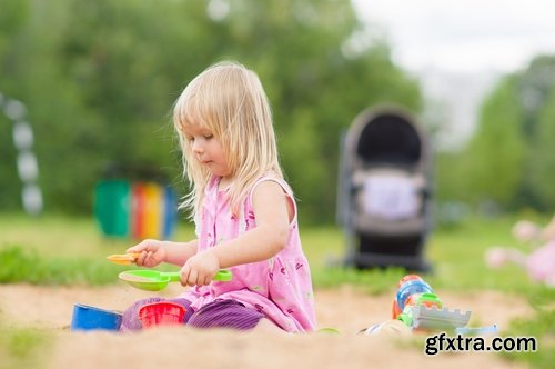 Collection of children child in a sandbox toys 25 HQ Jpeg