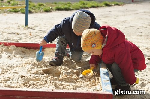 Collection of children child in a sandbox toys 25 HQ Jpeg