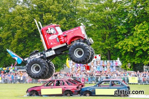 Collection monster truck lorry car on big wheels bigfoot 25 HQ Jpeg