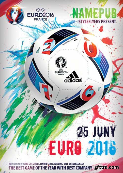 Euro 2016 PSD Flyer Template