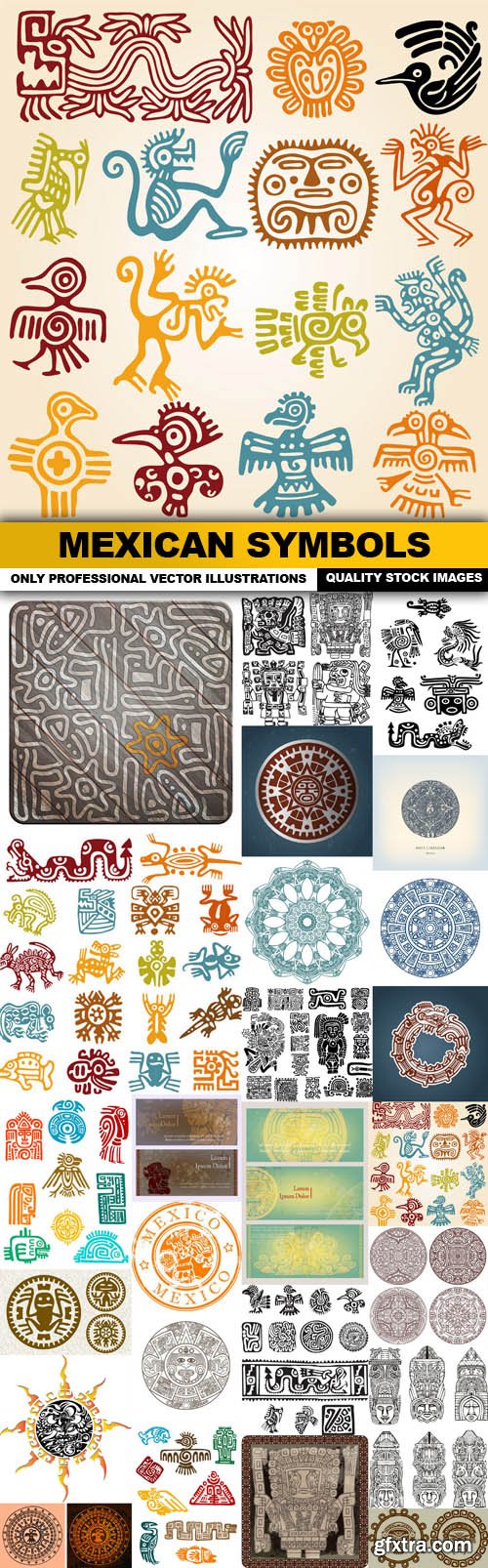 Mexican Symbols - 25 Vector