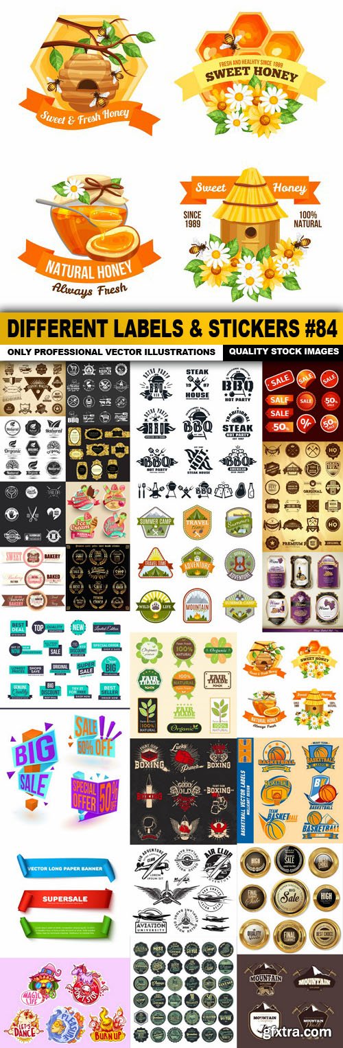 Different Labels & Stickers #84 - 25 Vector