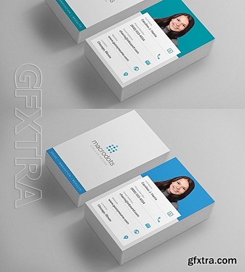 CM - Clean Corporate Business Card 703992