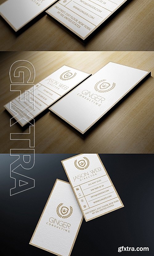 CM - Elegant Kraft Business Card 702641