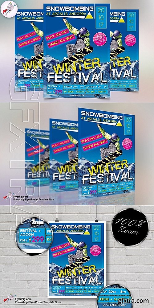 CM - Winter Sports Flyer Template 703186