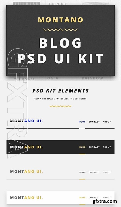 CM - Montano Blog PSD UI KIT 703887