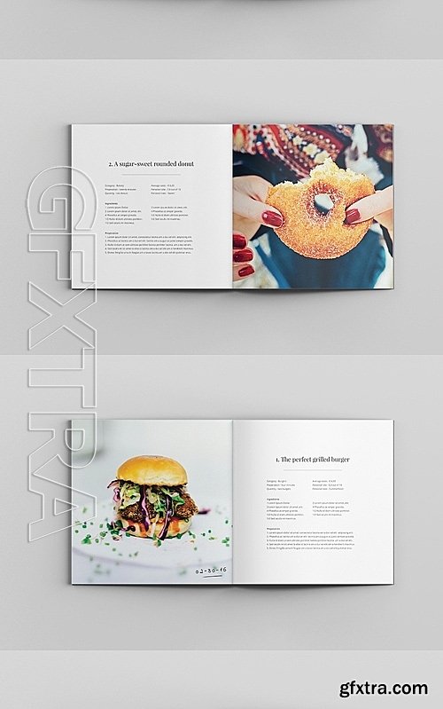 CM - Cira Square Recipe Book Template 650303