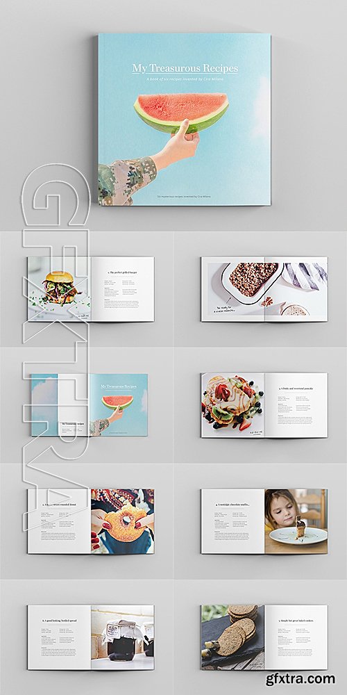 CM - Cira Square Recipe Book Template 650303