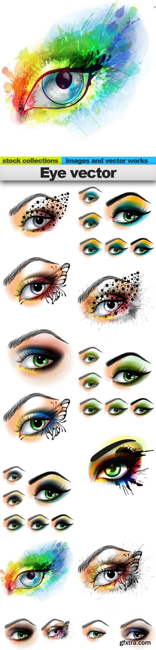 Eye vector, 15 x EPS