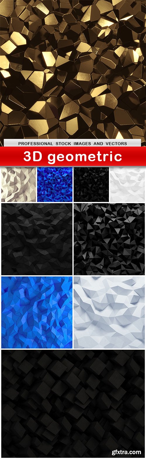 3D geometric - 10 UHQ JPEG