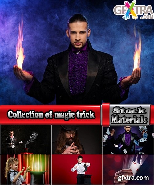 Collection of magic trick magician magus illusionist illusion presentation show fraud 25 HQ Jpeg