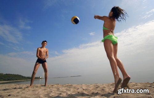 Collection of beach volley ball net sand bikini shorts woman man 25 HQ Jpeg