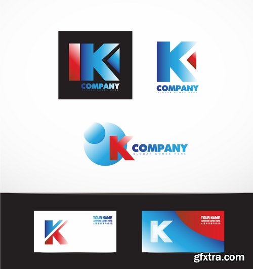 Collection picture vector logo illustration of the business campaign 38-25 Eps