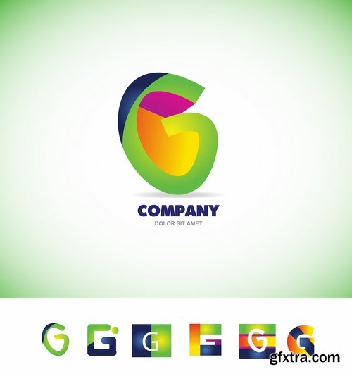 Collection picture vector logo illustration of the business campaign 38-25 Eps