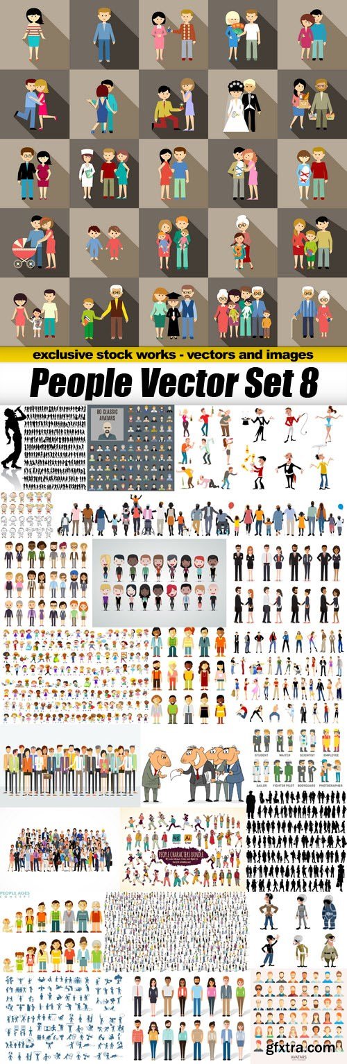 People Vector Set 8 - 25xEPS