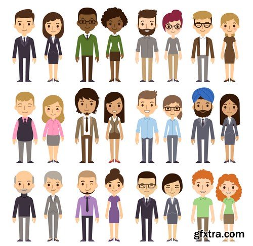 People Vector Set 8 - 25xEPS