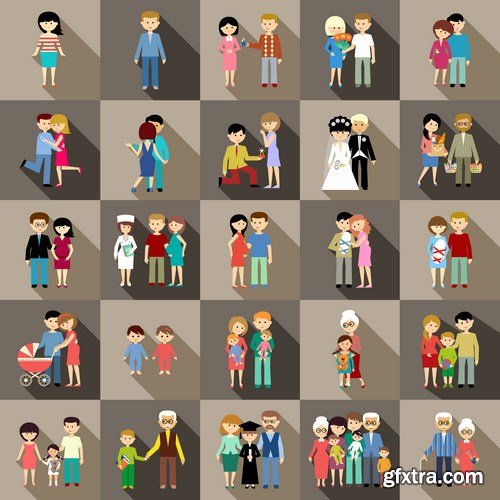 People Vector Set 8 - 25xEPS