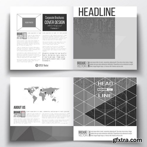 Set of Business Templates, Brochure, Magazine, Flyer & Booklet 2 - 25xEPS