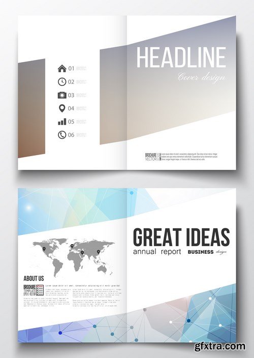 Set of Business Templates, Brochure, Magazine, Flyer & Booklet 2 - 25xEPS