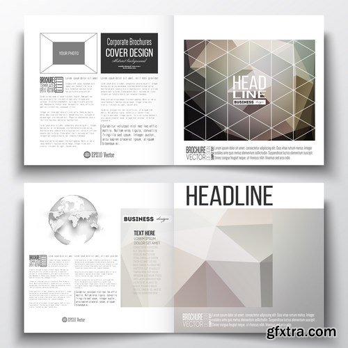 Set of Business Templates, Brochure, Magazine, Flyer & Booklet 2 - 25xEPS