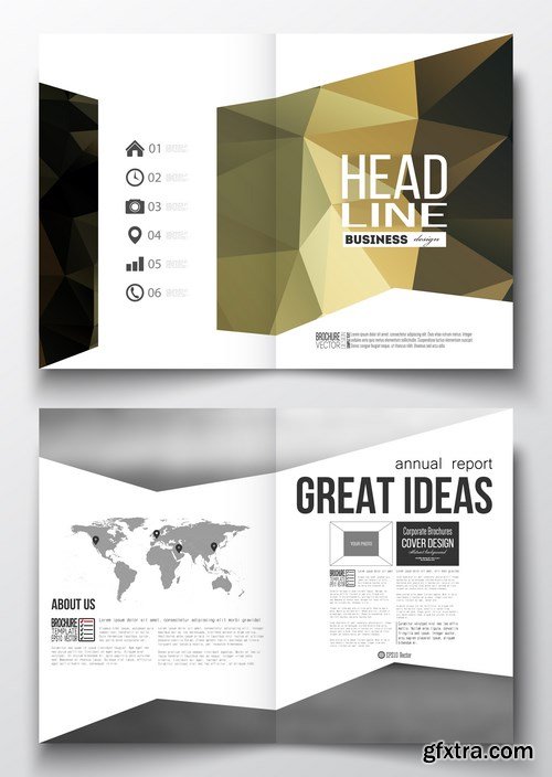 Set of Business Templates, Brochure, Magazine, Flyer & Booklet 2 - 25xEPS