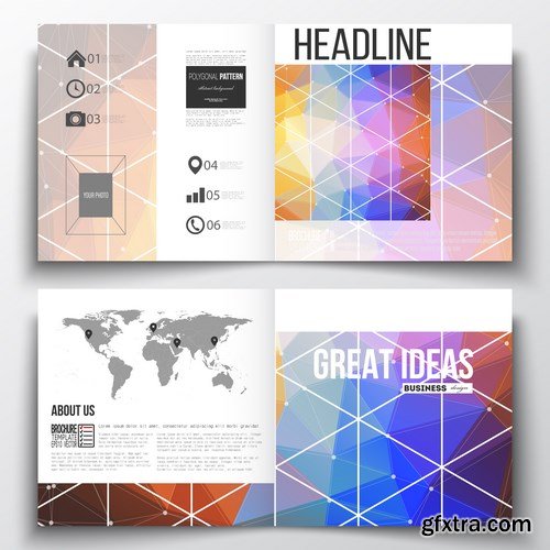 Set of Business Templates, Brochure, Magazine, Flyer & Booklet 2 - 25xEPS