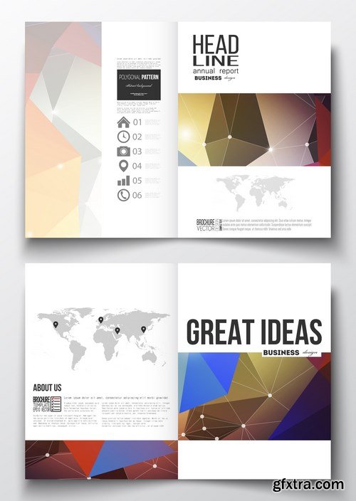 Set of Business Templates, Brochure, Magazine, Flyer & Booklet 2 - 25xEPS