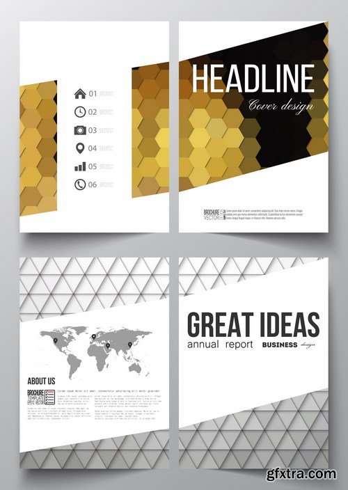 Set of Business Templates, Brochure, Magazine, Flyer & Booklet 2 - 25xEPS