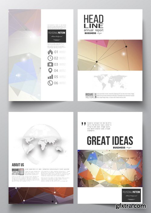 Set of Business Templates, Brochure, Magazine, Flyer & Booklet 2 - 25xEPS