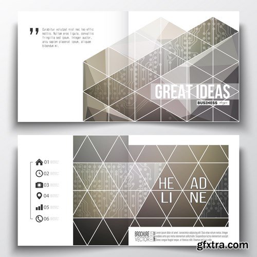 Set of Business Templates, Brochure, Magazine, Flyer & Booklet 2 - 25xEPS