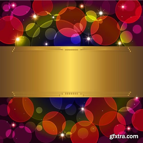 Abstract banner light boke shine elegant