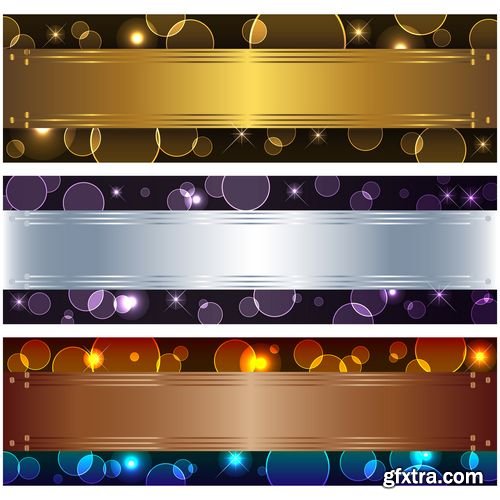 Abstract banner light boke shine elegant