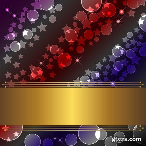 Abstract banner light boke shine elegant