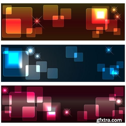 Abstract banner light boke shine elegant