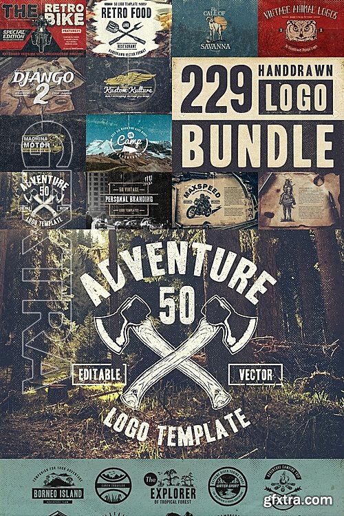 CM - 229 Handdrawn Logo Bundle 701826