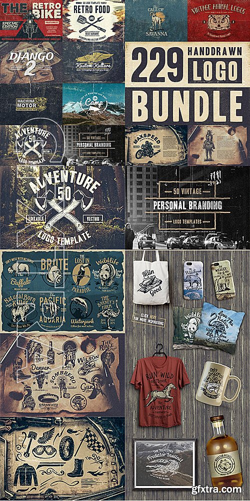 CM - 229 Handdrawn Logo Bundle 701826