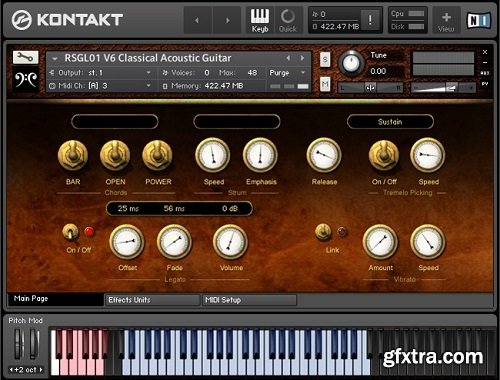 Replika Sound Classical Acoustic Guitar KONTAKT-FANTASTiC