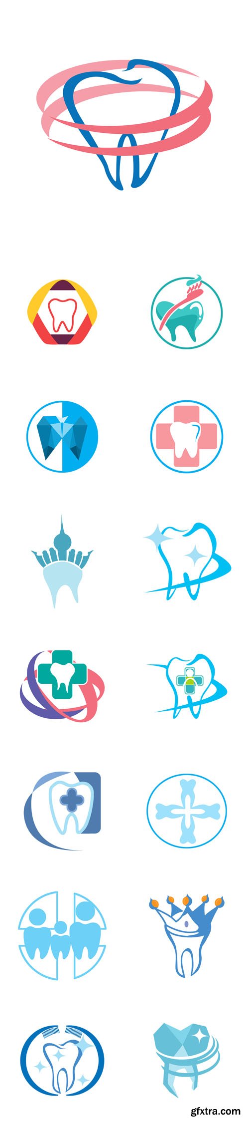 Vector Set - 15 Dental Logo Icon