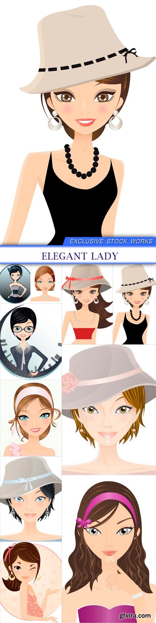 Elegant lady 10X EPS